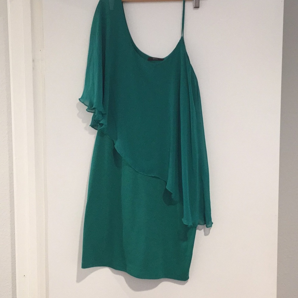 Green cocktail dress